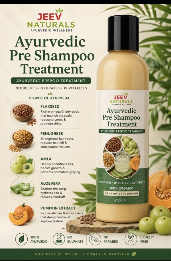 Ayurvedic pre shampoo  treatment