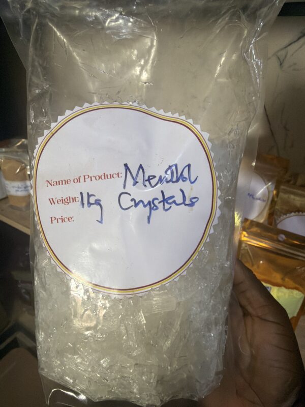 Menthol crystals